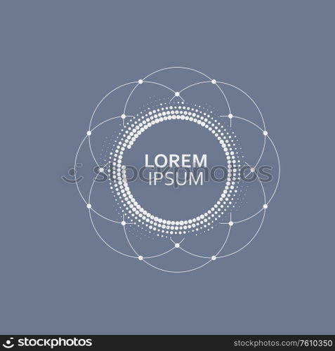 Set pattern circle abstract background. Creative design elements with round shape.. Set pattern circle abstract background