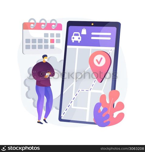 Set quick and efficient pickup service abstract concept vector illustration. Employee safety, small business owner, coronavirus exposure, quickservice customer, assemble order abstract metaphor.. Set quick and efficient pickup service abstract concept vector illustration.