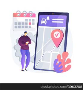 Set quick and efficient pickup service abstract concept vector illustration. Employee safety, small business owner, coronavirus exposure, quickservice customer, assemble order abstract metaphor.. Set quick and efficient pickup service abstract concept vector illustration.