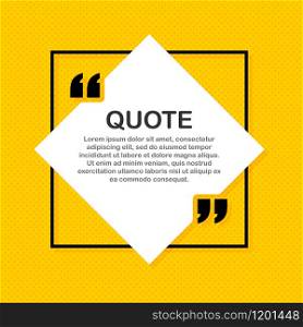 Set Quote frames. Blank template with print information design quotes. Blank template quote. Vector stock illustration. Set Quote frames. Blank template with print information design quotes. Blank template quote. Vector stock illustration.