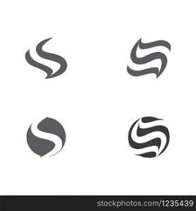 Set S Logo Template vector symbol nature