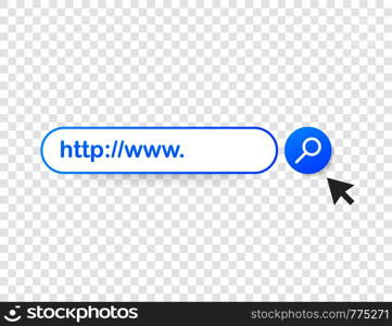 Set Search bar vector element design, set of search boxes ui template isolated on blue background. Vector illustration.. Set Search bar vector element design, set of search boxes ui template isolated on blue background. Vector stock illustration.