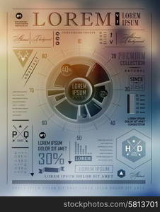 Set shadows elements of infographics. Modern elements of info graphics. Information Graphics.