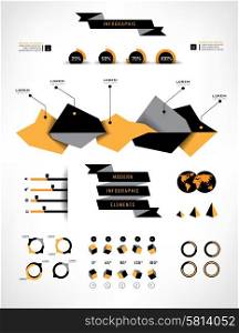 Set shadows elements of infographics. Modern elements of info graphics. Information Graphics.