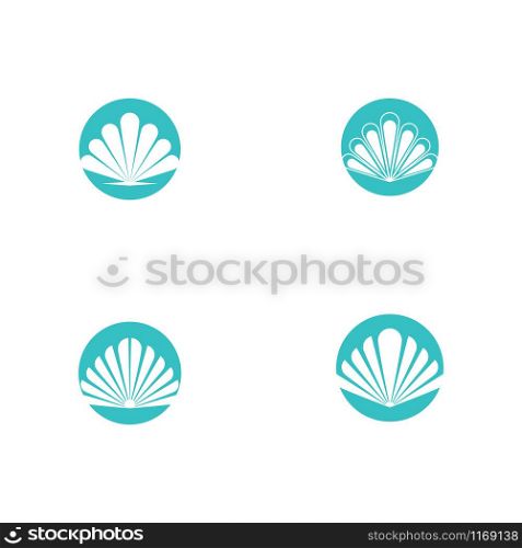 Set Shell Logo Template vector symbol nature