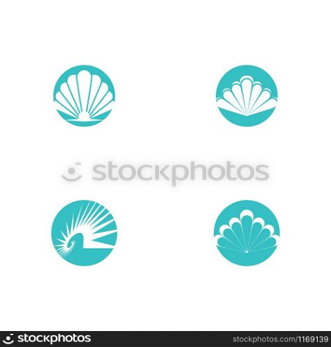 Set Shell Logo Template vector symbol nature
