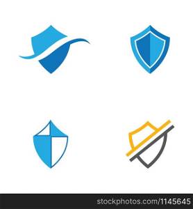 Set Shield icon Vector Illustration design Logo template
