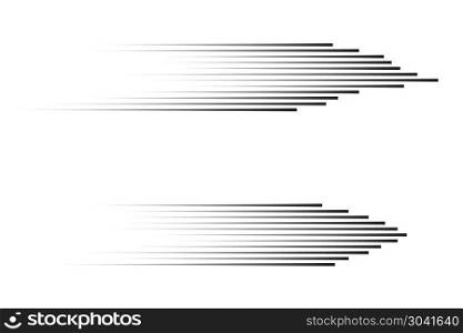 Set speed lines isolated set. Motion effect for your design. Black lines on white background. Vector. Set speed lines isolated set. Motion effect for your design. Black lines on white background.
