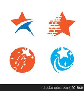 Set Star icon Template vector illustration design