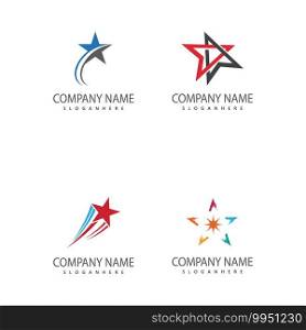 Set Star logo template vector icon illustration design