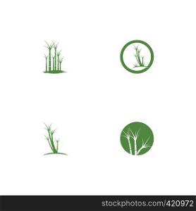 Set Sugar cane Logo Template vector symbol nature