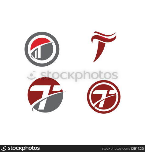 Set T Logo Template vector symbol nature