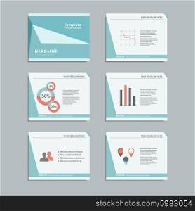 Set templates infographics for presentations, business, layout, modern style.