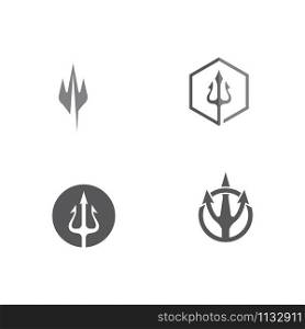 Set Tident icon Vector Illustration design Logo template