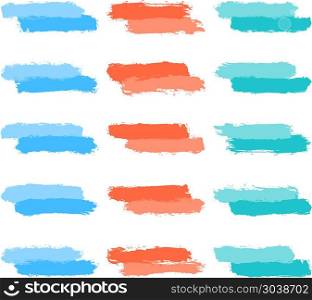 Set Tint Brushstroke Paint. Use it in all your designs. Set of fifteen brushstrokes tint paint created in sketch drawing handmade technique. Quick and easy recolorable vector illustration graphic element