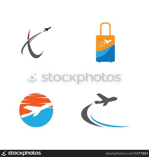 Set Traveling icon Vector Illustration design Logo template