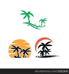 Set Tree icon Vector Illustration design Logo template