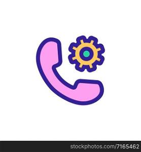 Set up the phone icon vector. A thin line sign. Isolated contour symbol illustration. Set up the phone icon vector. Isolated contour symbol illustration
