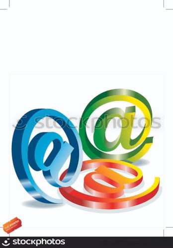 Set vector e mail icon