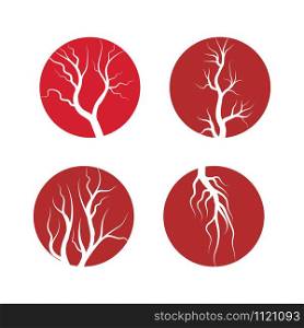 Set Veins Logo Template vector symbol nature