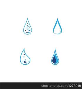 Set Water drop Logo Template vector symbol nature
