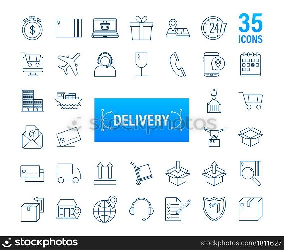 Set with delivery icon. Delivery service. Fast courier. Truck icon set. Vector stock illustration. Set with delivery icon. Delivery service. Fast courier. Truck icon set. Vector stock illustration.