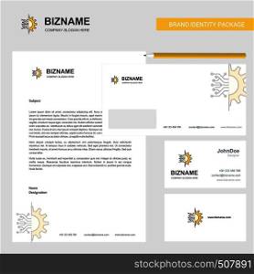 Setting Business Letterhead, Envelope and visiting Card Design vector template