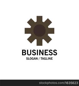 Setting, Cog, Gear Business Logo Template. Flat Color