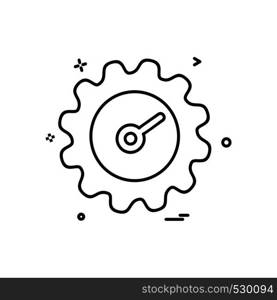 Setting gear icon design vector