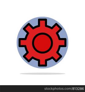 Setting, Gear, Interface, User Abstract Circle Background Flat color Icon