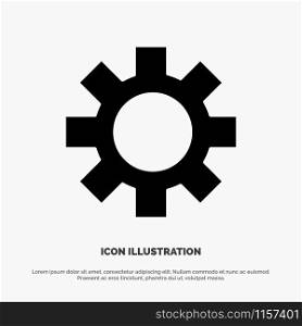 Setting, Gear, Logistic, Global solid Glyph Icon vector