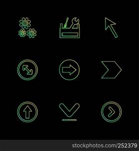 setting , gear , tools , pointer , next , arrows , directions , left , right , pointer , download , upload , up , down , play , pause , foword , rewind , icon, vector, design, flat, collection, style, creative, icons