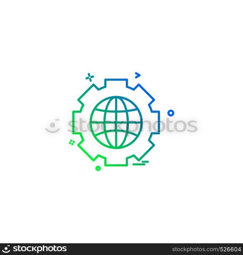 Setting icon design vector