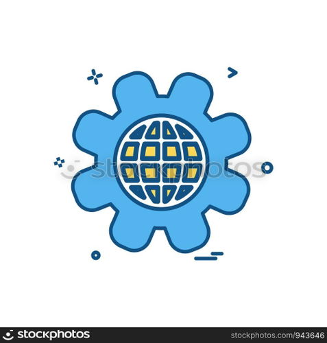 Setting icon design vector