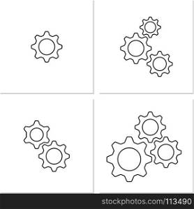 Setting Icon, Gear, User Preference Setting Vector Art Illustration