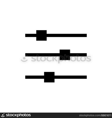 Setting line icon isolated on white background. Black flat thin icon on modern outline style. Linear symbol and editable stroke. Simple and pixel perfect stroke vector illustration.