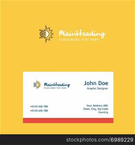 Setting logo Design with business card template. Elegant corporate identity. - Vector