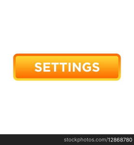 settings button website vector template
