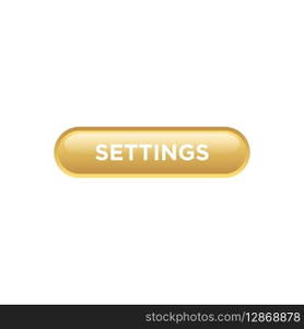 settings button website vector template