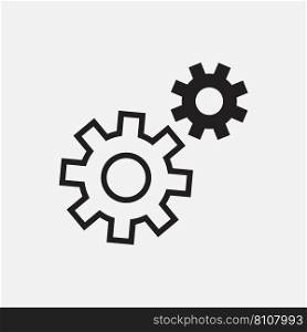 Settings flat icon Royalty Free Vector Image