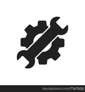 Settings maintenance icon on white background. Setting maintenance isolated vector sign symbol icon. EPS 10