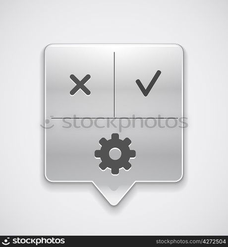 Settings pointer button