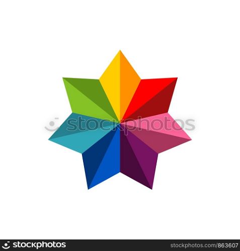 Seven Star Colorful Logo Template Illustration Design. Vector EPS 10.