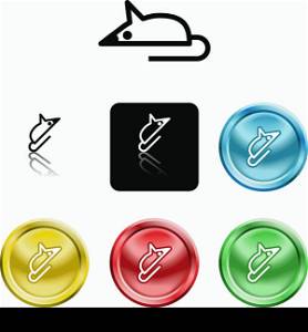 Several versions of an icon symbol of a stylised mouse representing a computer mouse&#xA;