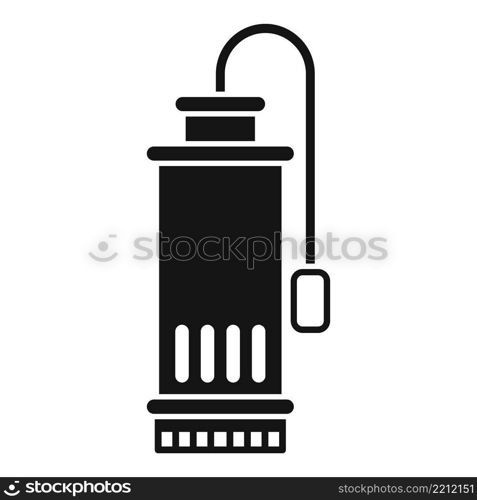 Sewage pump icon simple vector. Electric engine. Machine equipment. Sewage pump icon simple vector. Electric engine