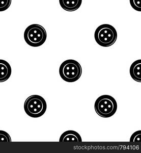 Sewing button pattern repeat seamless in black color for any design. Vector geometric illustration. Sewing button pattern seamless black