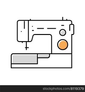 sewing machine color icon vector. sewing machine sign. isolated symbol illustration. sewing machine color icon vector illustration