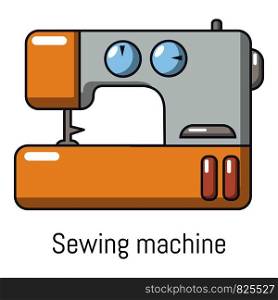 Sewing machine icon. Cartoon illustration of sewing machine vector icon for web. Sewing machine icon, cartoon style