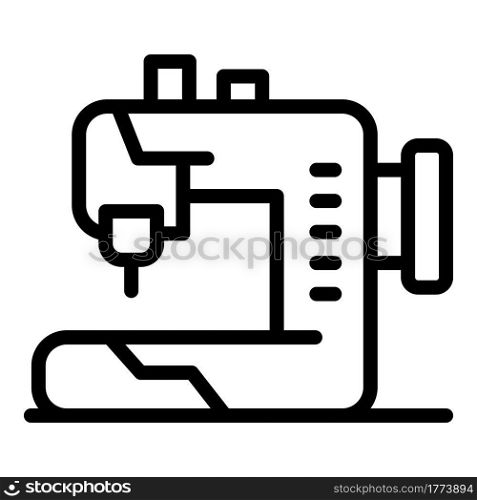 Sewing machine icon. Outline Sewing machine vector icon for web design isolated on white background. Sewing machine icon, outline style