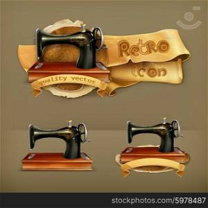 Sewing machine, vector icon